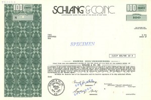 Schlang and Co., Inc.